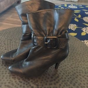 Black Giannin Binini Booties, size 7.5